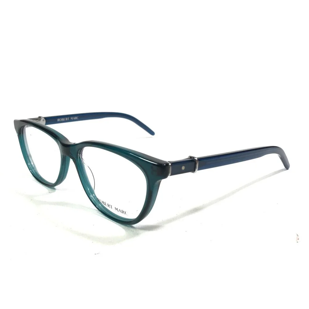 Robert Marc Eyeglasses Frames 847 281 Blue Green Square Full Rim 50-15-140